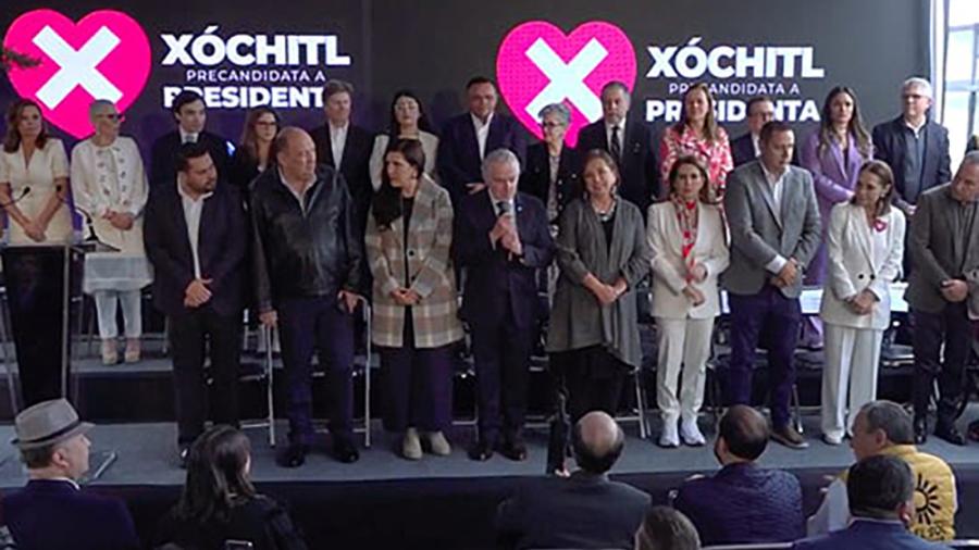Xóchitl Gálvez presenta su equipo de precampaña para la Presidencia