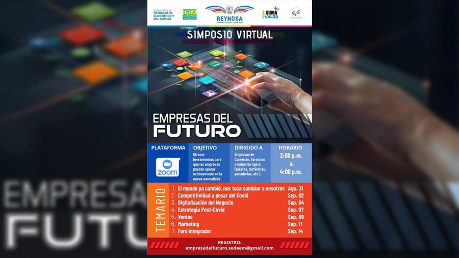 Ofrece municipio simposio virtual 'empresas del futuro'