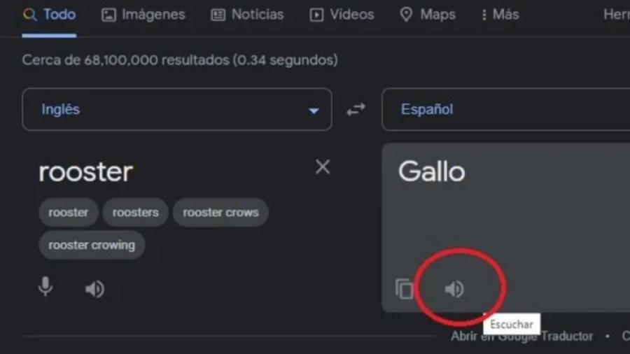  Google Traductor se vuelve viral tras la graciosa pronunciación de la palabra "galló" 
