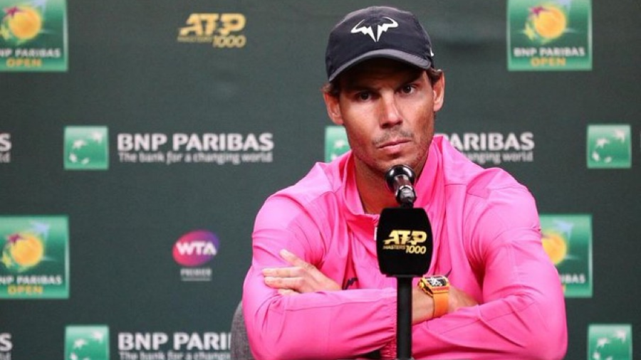 Rafael Nadal anuncia su baja por lesión de los Masters 1000 de Indian Wells 
