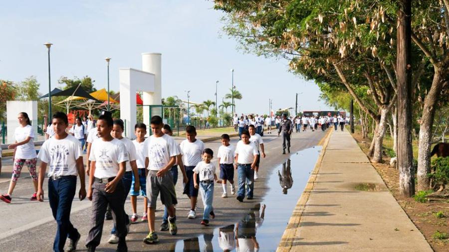 Realizan en Altamira caminata “Convivencia Familiar’’