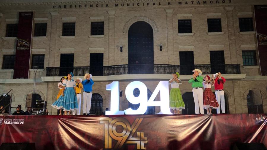 Matamoros festeja su 194 aniversario