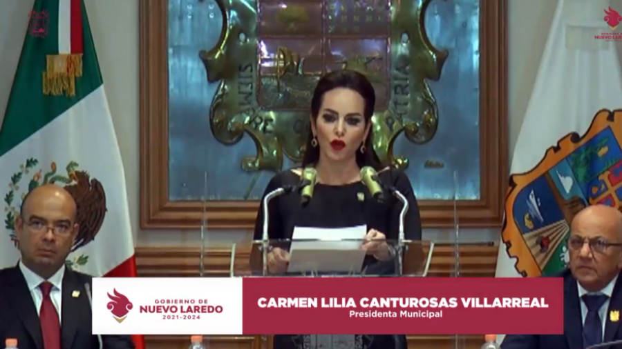 Carmen Lilia Canturosas toma protesta como Alcaldesa de Nuevo Laredo