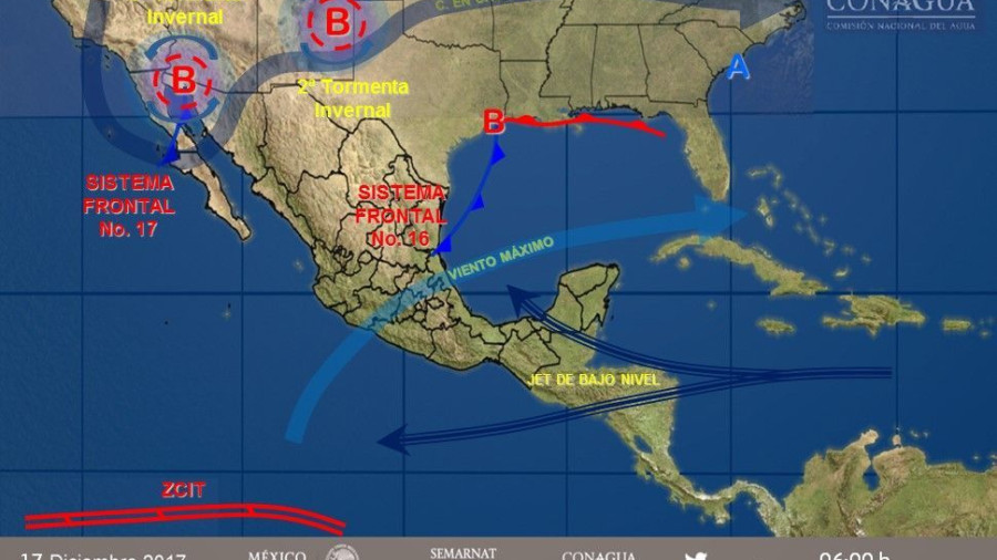 Persiste descenso de temperatura por tormenta invernal