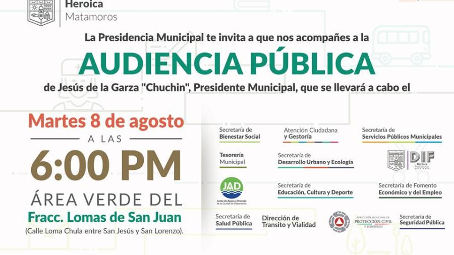 Ayuntamiento invita a Audiencia Pública