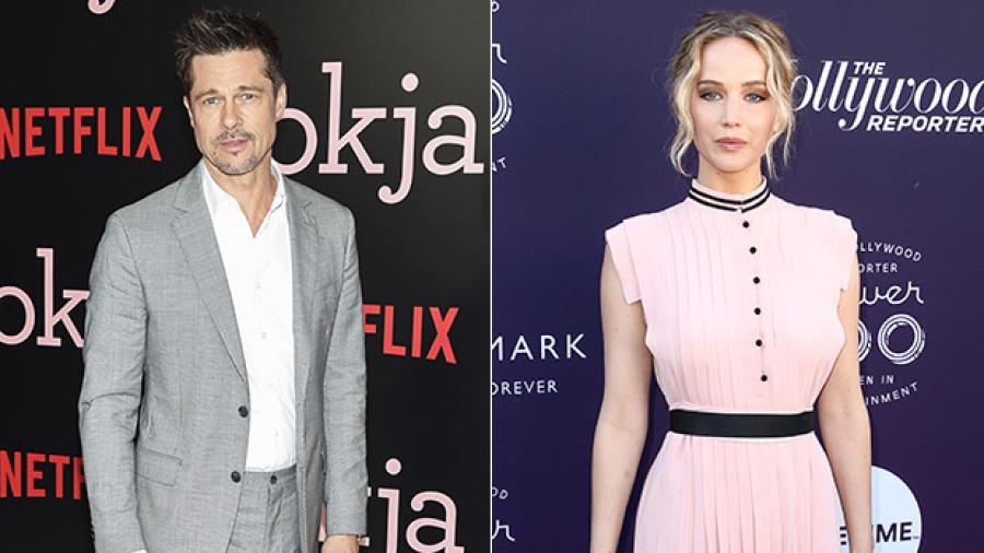 Aseguran que J. Law y Brad Pitt no salen