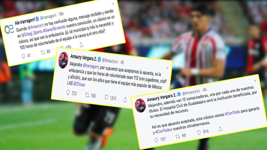Directivos de Chivas y Atlas pactan apuesta por el Clásico Tapatío