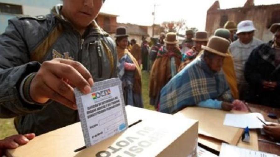 Elecciones en Bolivia se realizarán en marzo del 2020