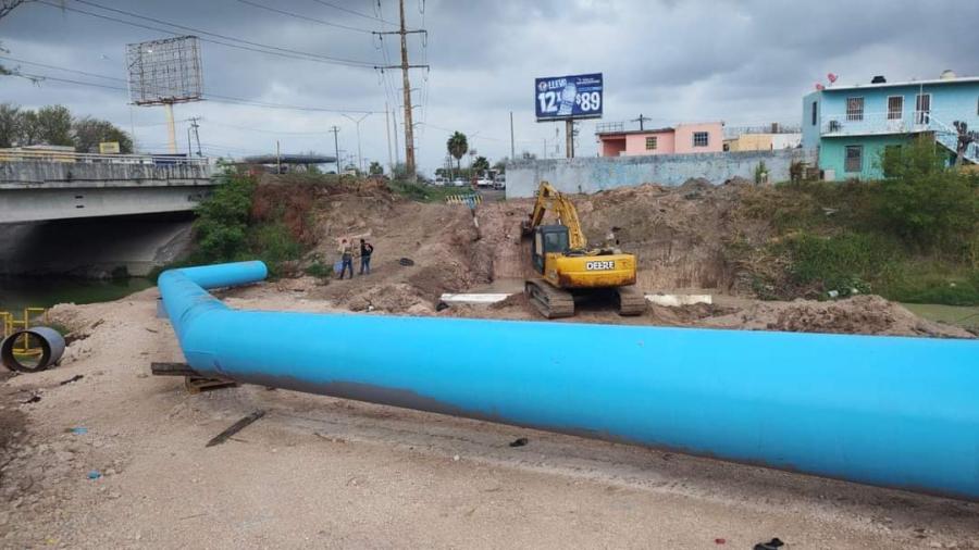 Rehabilita Gobierno del Alcalde Carlos Peña Ortiz líneas de conducción de agua en Reynosa