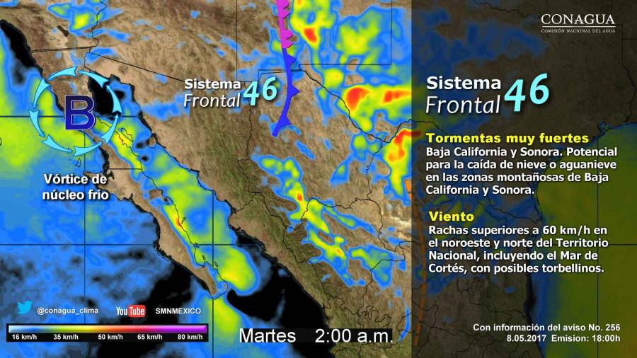 Prevén lluvias con intervalos de chubascos en gran parte del país 