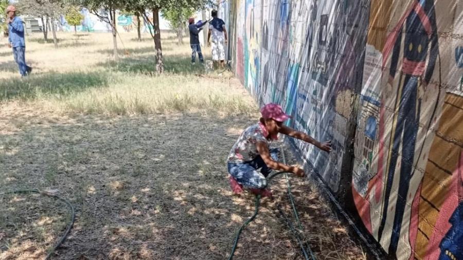 Preparan 10º aniversario del Mega Mural en el CREDE