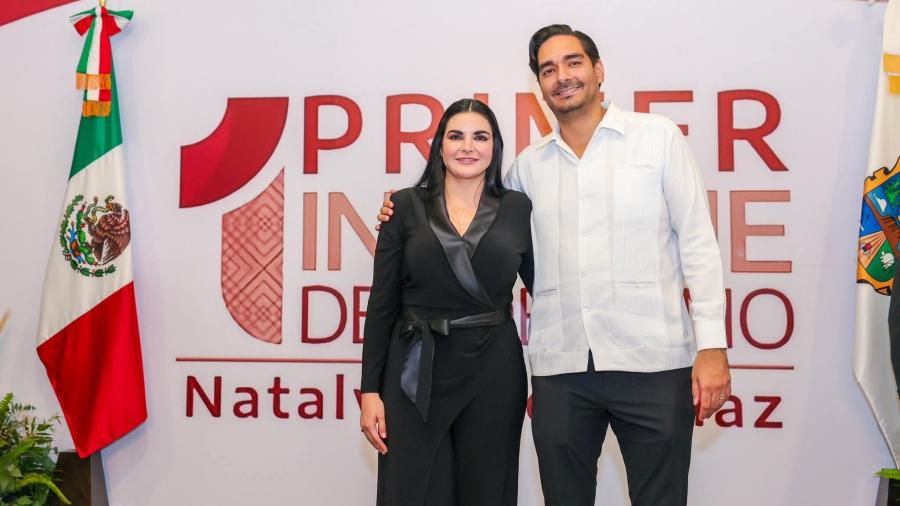 Felicitó Carlos Peña Ortiz a Nataly García Díaz por su Primer Informe de Gobierno