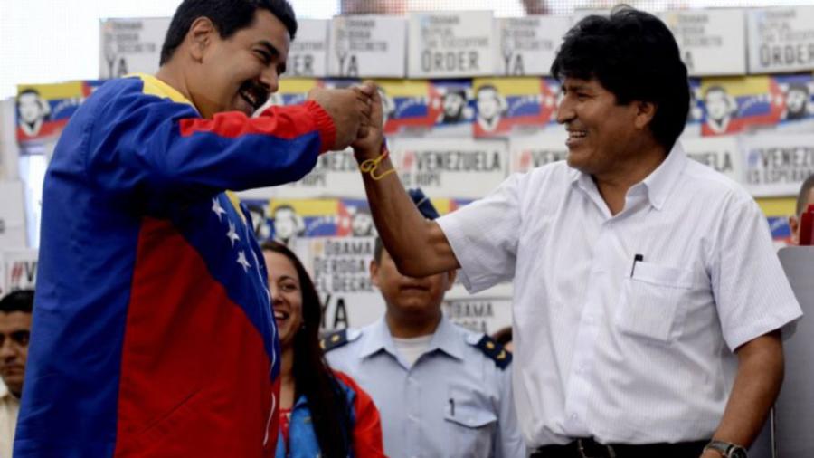 Evo Morales celebra candidatura de Nicolás Maduro