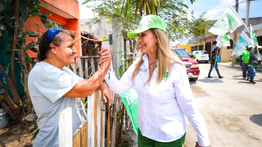 Confían altamirenses en Maki Esther Ortiz Domínguez y votarán por el Partido Verde 