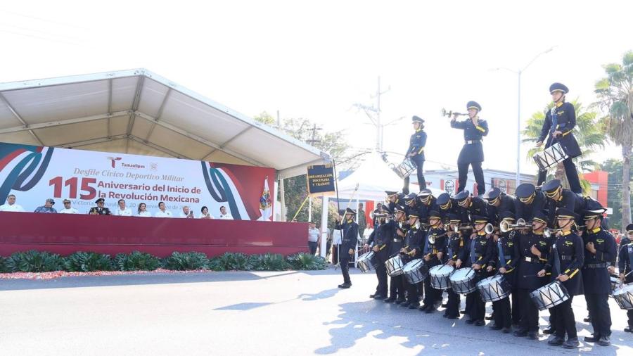 Desfile revolucionario sin novedad en Tamaulipas
