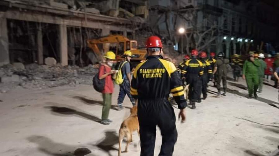 Reconoce Díaz-Canel labores de rescate en hotel Saratoga