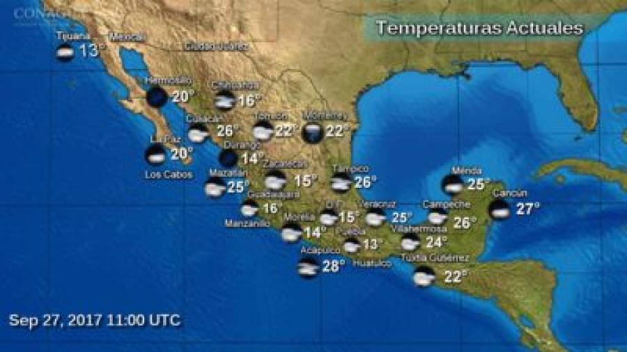 Continuar&aacute;n las lluvias en el pa&iacute;s
