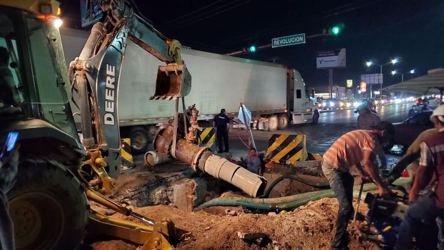 Finalizó COMAPA obra para distribución de agua potable en colonias del Sector Granjas