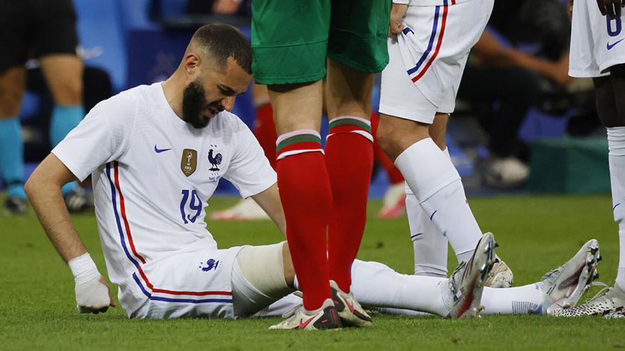 Benzema lesionado con la selección de Francia
