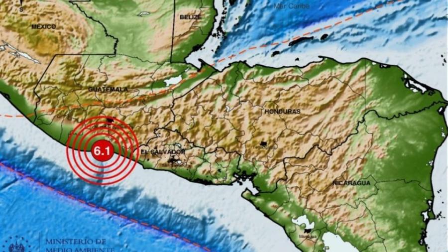 Sismo de magnitud 6 sacude Guatemala y El Salvador