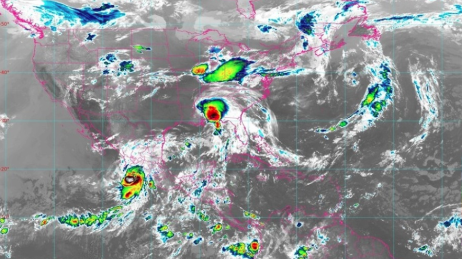 Tormenta tropical "Dolores" toca tierra en costa del Pacífico