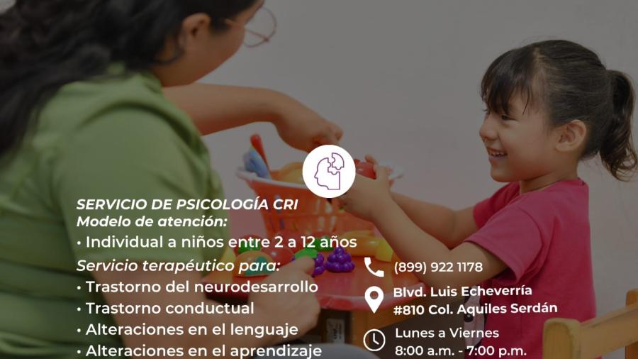 Otorga DIF Reynosa apoyo psicológico para niñas y niños