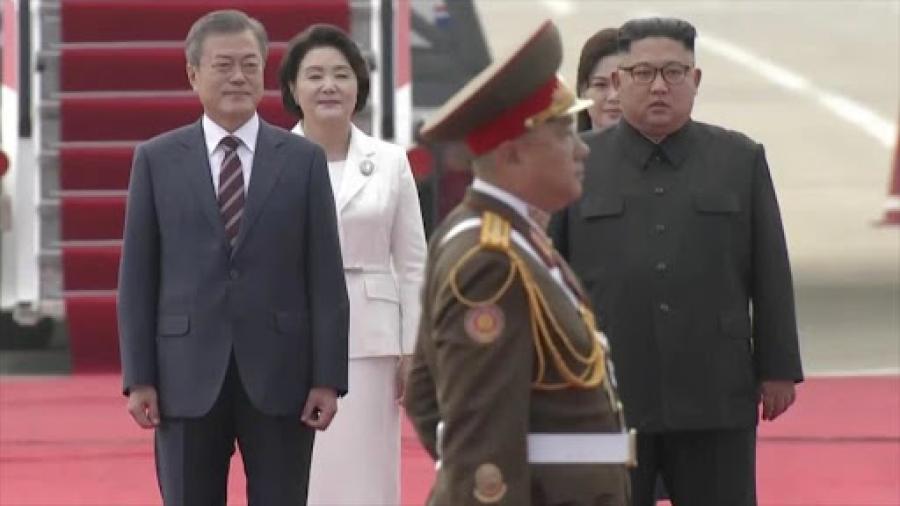 Presidente surcoreano llega a Pyongyang para cumbre con Kim Jong-un