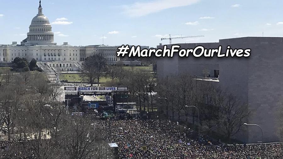 Jóvenes se manifiestan pidiendo control de armas en EU
