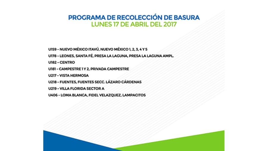 Difunde Municipio de Reynosa Programa de recolección de basura