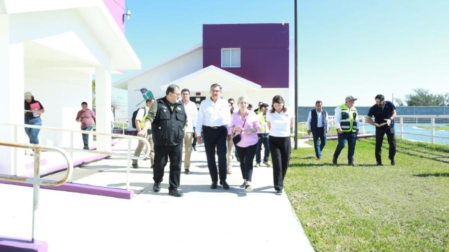 Supervisan Américo y María, sitio adecuado para albergar migrantes deportados
