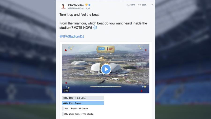 ¿Qué canción sonará en los estadios de Rusia 2018?