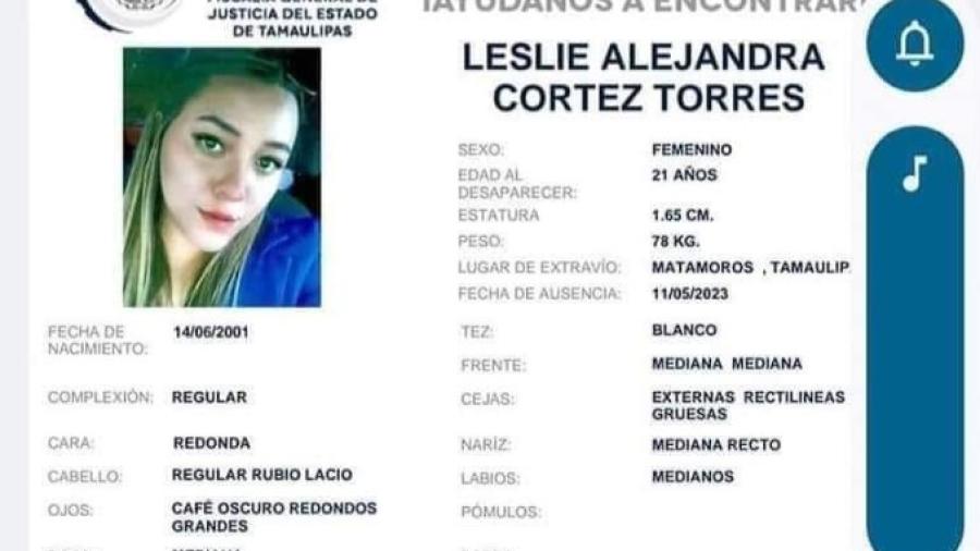 Confirman hallazgo del cuerpo sin vida de Leslie Alejandra Cortés