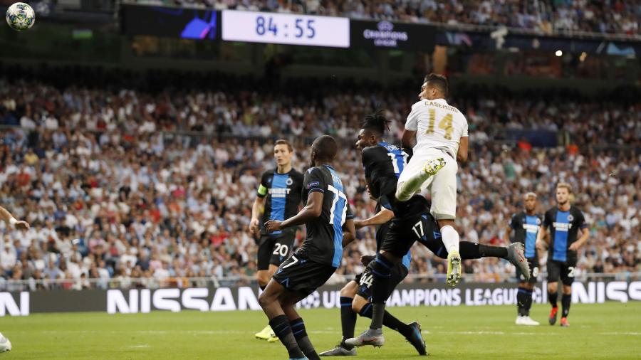 Real Madrid rescata agónico empate con el Brujas en la UCL