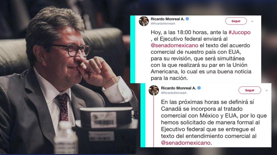 Gobierno entregar&aacute; hoy al Senado texto de acuerdo comercial con EU: Monreal
