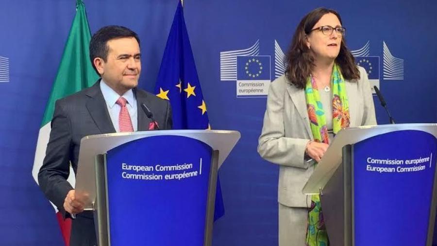 Acuerdan acelerar modernización del TLC México y UE