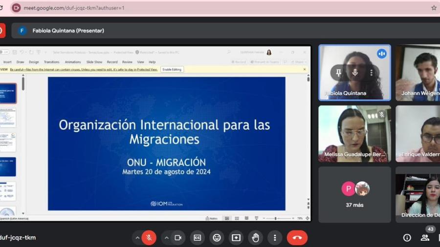 Capacita SEBIEN a servidores públicos en tema de migración