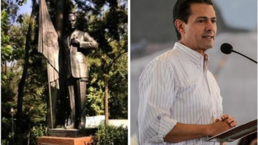 EPN ya cuenta con su estatua en Los Pinos