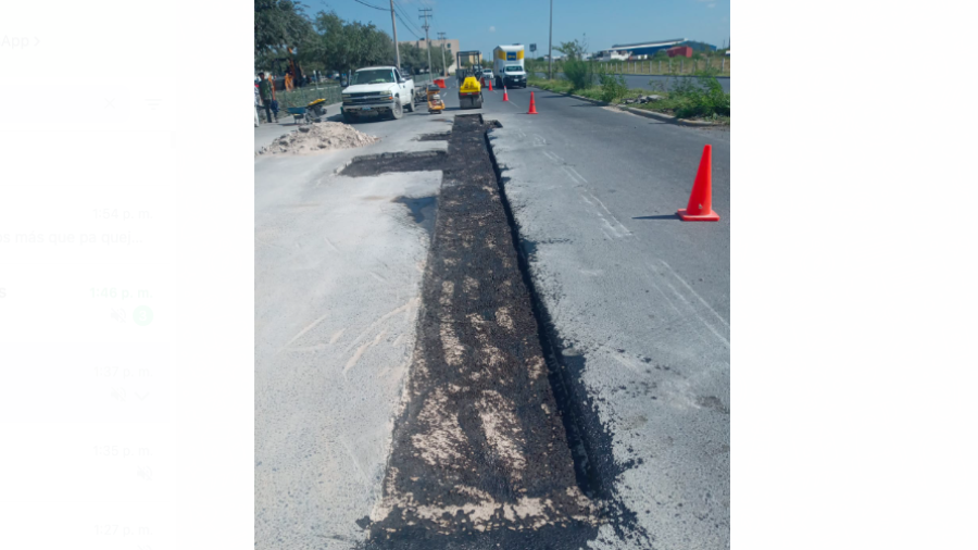 Repuso pavimento COMAPA tras rehabilitación de drenaje