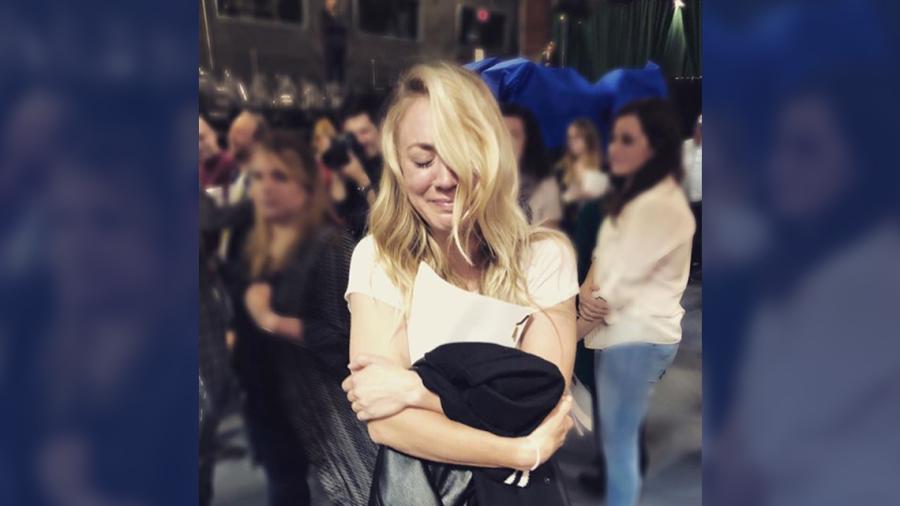 Kaley Cuoco llora después de leer final de "Big Bang Theory"