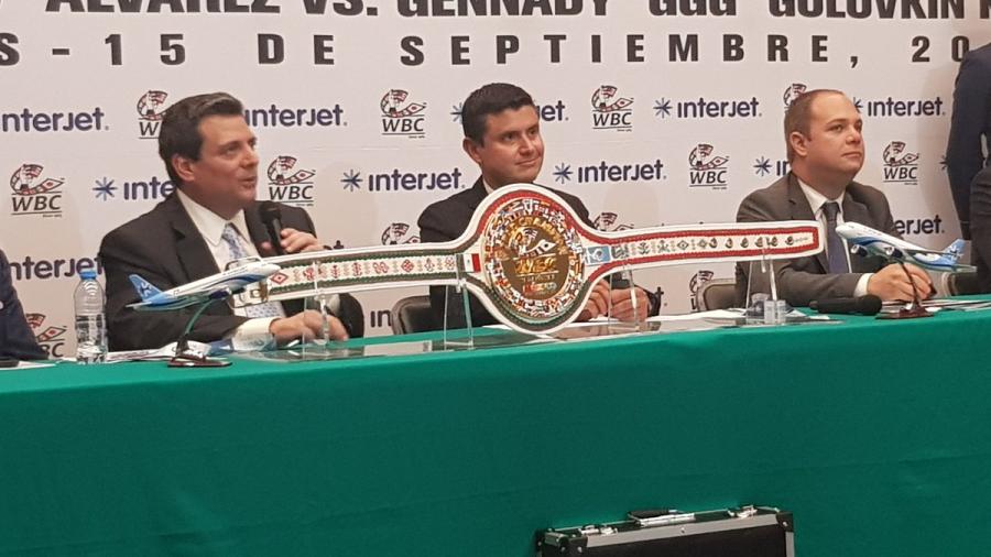 Cinturón chiapaneco para “Canelo” o Golovkin fue presentado