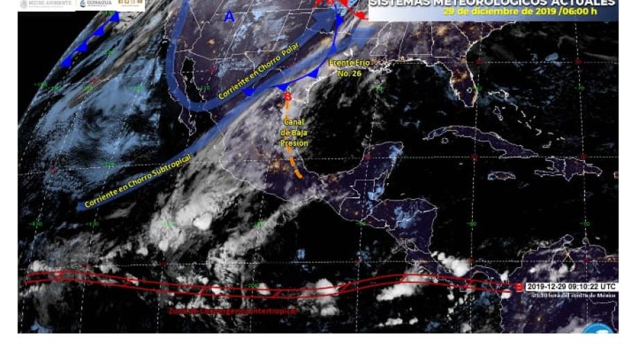 Anuncia Protección Civil descenso de temperatura y lluvias