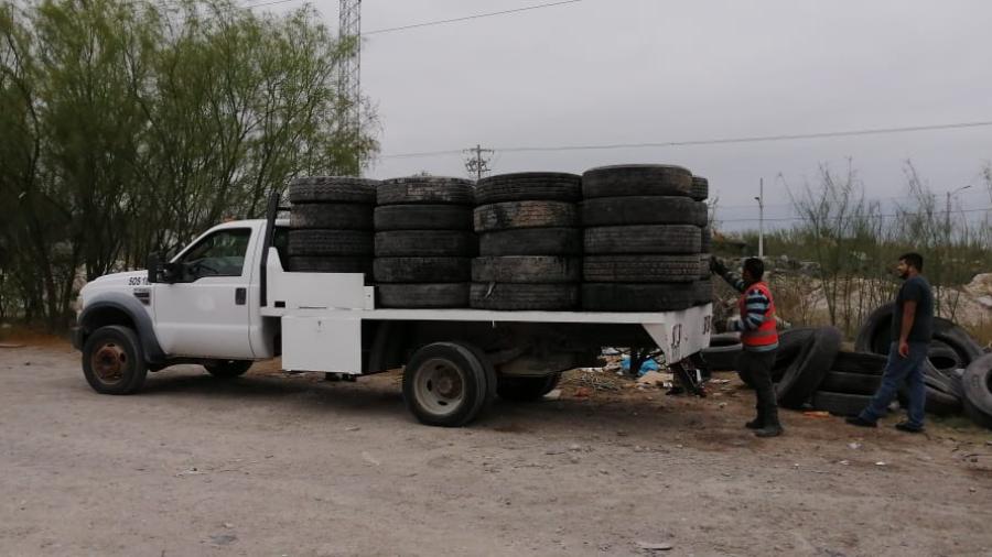 Efectúa Gobierno Municipal Bigada de recuperación de neumáticos