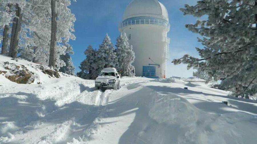 Se registra nevada en Sonora