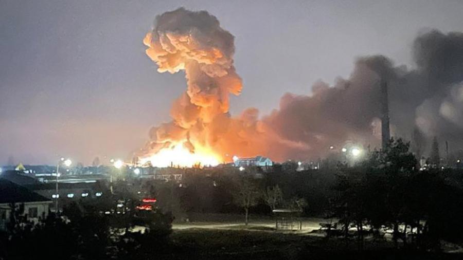 Así luce Ucrania tras los primeros ataques de Rusia 