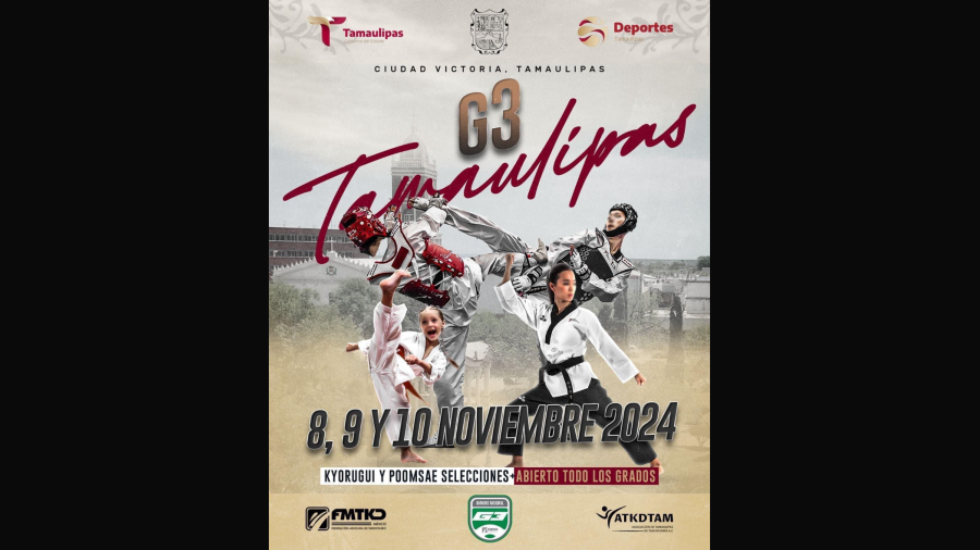 Inicia Campeonato Nacional G-3 de Taekwondo en Ciudad Victoria