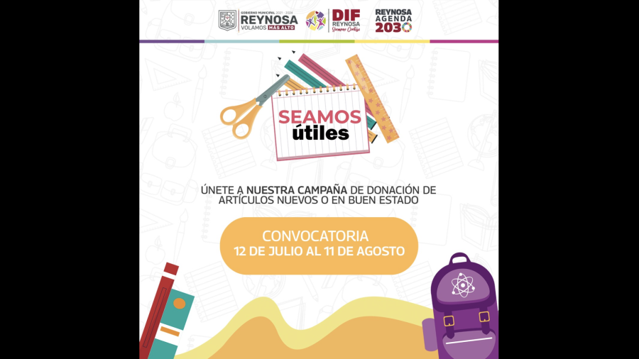 Llama DIF Reynosa a participar en campaña "Seamos Útiles 2023"