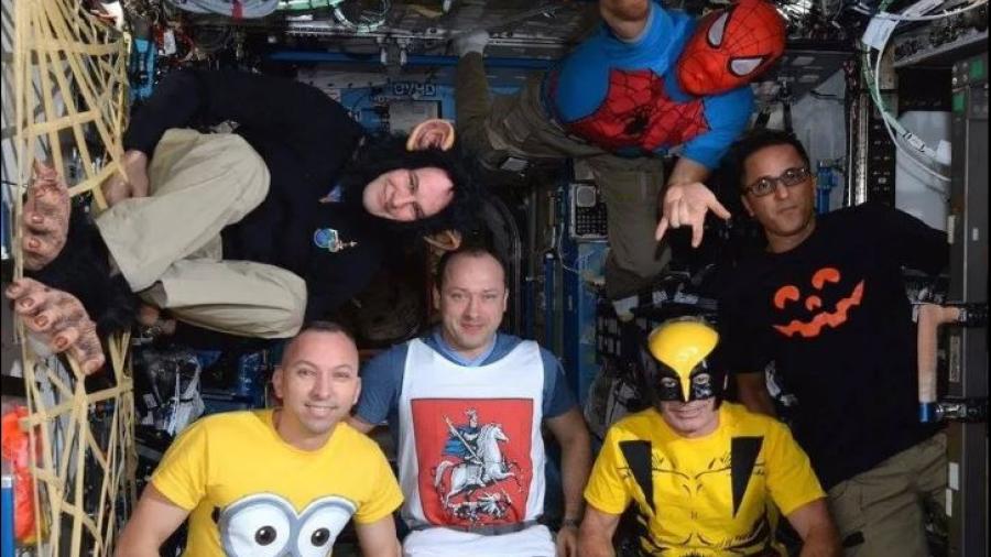 Estación Espacial Internacional celebra Halloween con divertidos disfraces 
