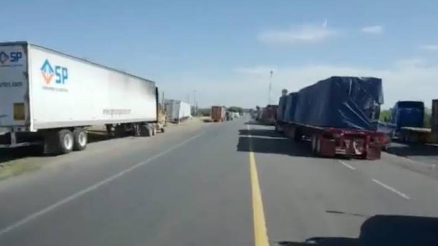 SSPT mantiene acciones ante bloqueo en carretera nacional Victoria-Monterrey 