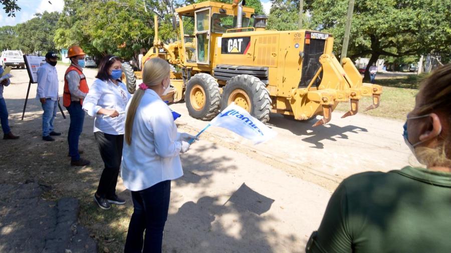 Inicia Alcaldesa de Altamira más obras de pavimentación