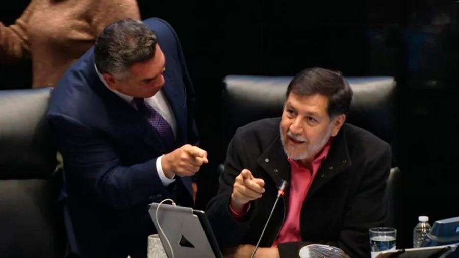¡Pelea en el senado! Fernández Noroña y ‘Alito’ Moreno discuten a gritos durante sesión